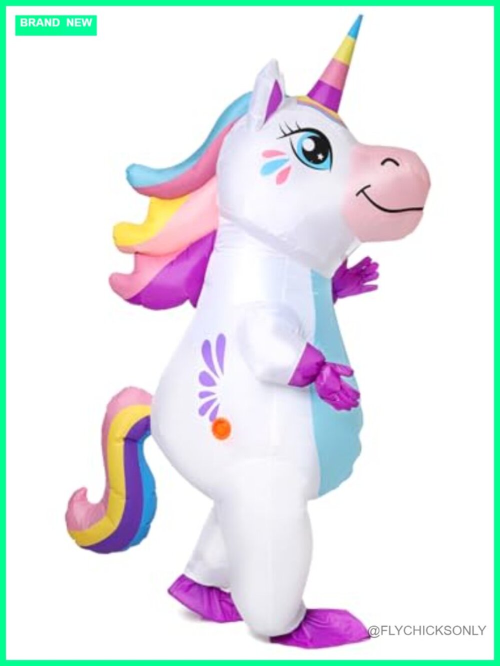 Inflatable Unicorn Costume for Adult, Halloween Cosplay Party, Polyester